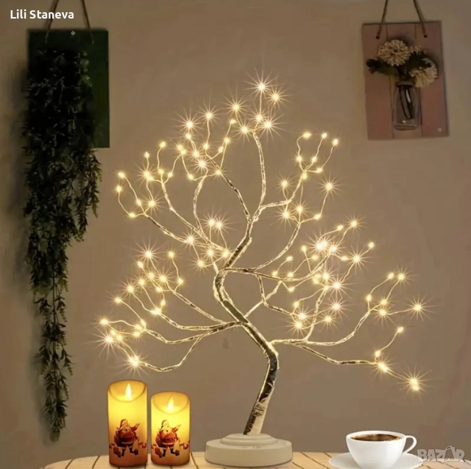 Декоративно LED светещо дърво., снимка 1