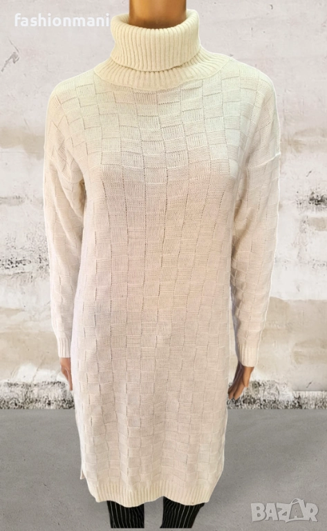 Дамски пуловер с поло яка 3 цвята - код 1126, снимка 1