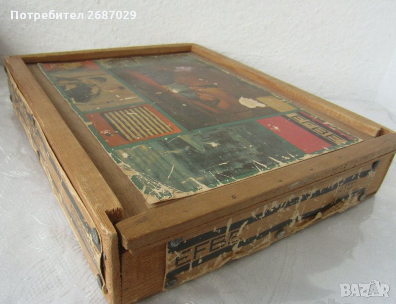 ГДР дървена кутия Aka Electric DDR, снимка 1