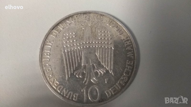 Монета, Deutschland 10 Mark 1990 Kaiser Friedrich I. Barbarossa (1122 - 1190), снимка 1