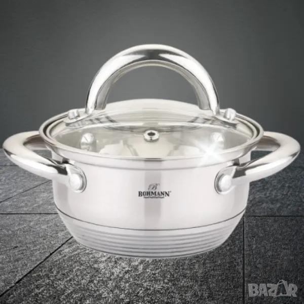 Тенджера Bohmann BH 70212, 0.7л.неръждаема стомана, снимка 1