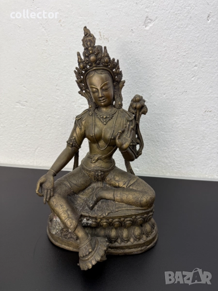 Голяма бронзова статуя / скулптура на Тара. №7505, снимка 1