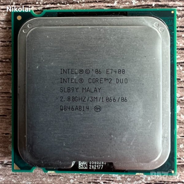 Процесор Intel Core 2 Duo E7400 2.80 GHz, 3M Cache, 1066 MHz FSB, снимка 1