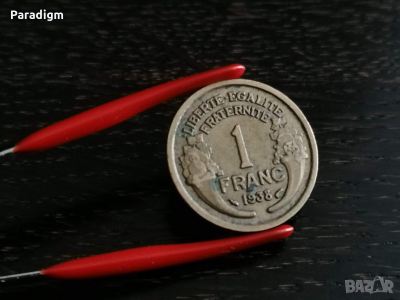 Монета - Франция - 1 франк | 1938г., снимка 1