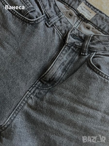 Черни дънки mom jeans Terranova, снимка 1