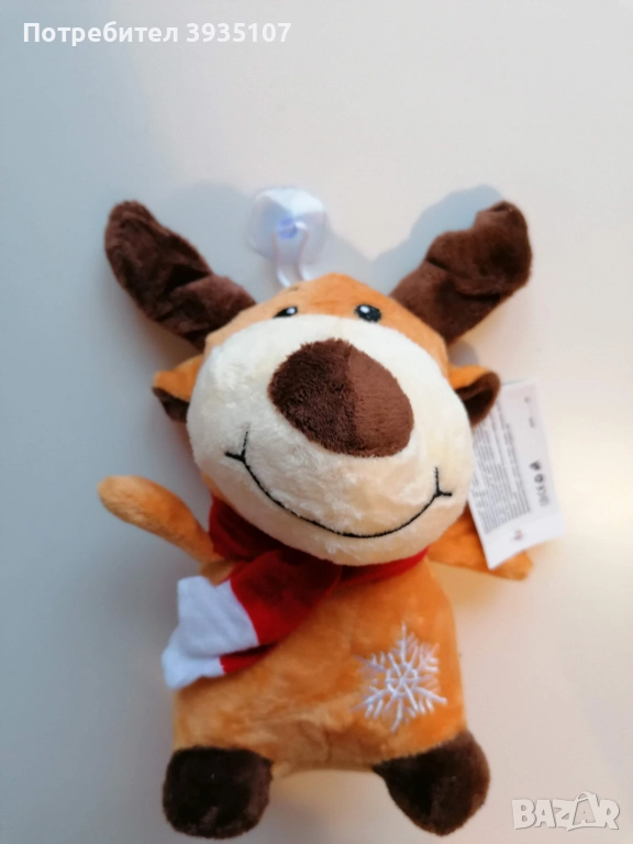 Нова плюшена играчка коледно еленче, снимка 1