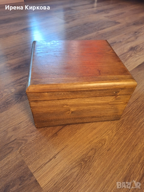 Дървена кутия масив, снимка 1