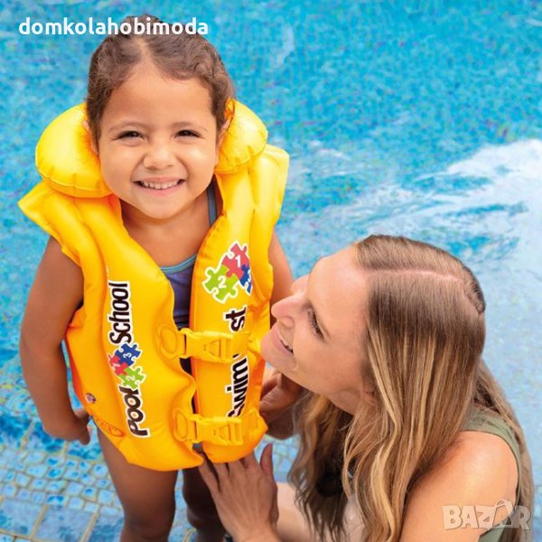 Надуваема жилетка INTEX, 50x47 сантиметра, снимка 1