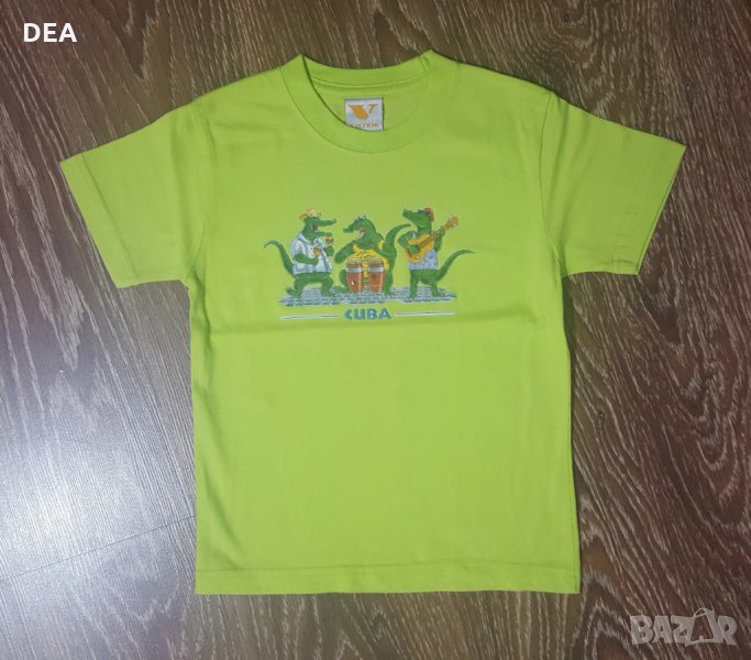 Зелена тениска Куба 116см-10лв НОВА., снимка 1
