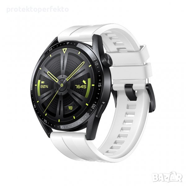Силиконова каишка HUAWEI Watch GT 3, GT 3 Pro – 42mm бяла, снимка 1