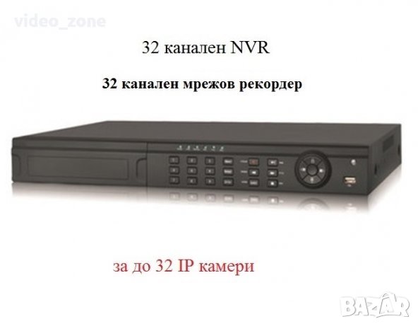 32 канален NVR мрежов видеорекордер за IP камери до 3мр, снимка 1