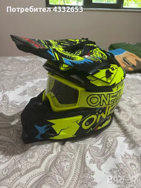 Детска Каска и очила на Oneal като нови, снимка 1