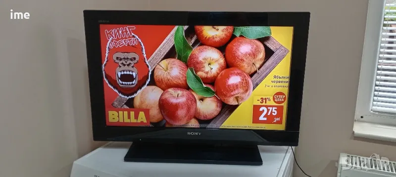 LCD телевизор Sony НОМЕР 51. Model KDL-26BX320. 26инча 66см. Цифров и аналогов тунер ( ATV+DTV)., снимка 1