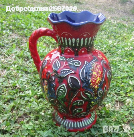 Вази: петел ваза керамика стара фигура статуетка, бонбониера, антика антики, снимка 1