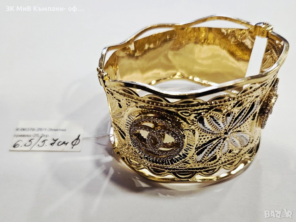 Златна гривна 25.3гр 06378-25, снимка 1