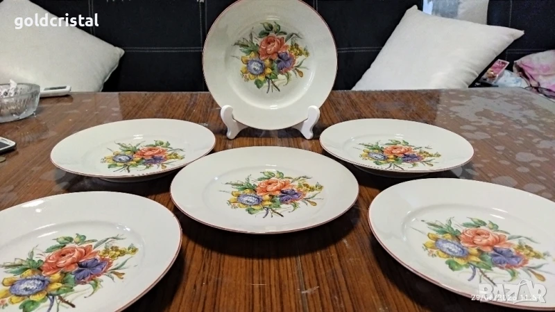 стар български порцелан чинии , снимка 1