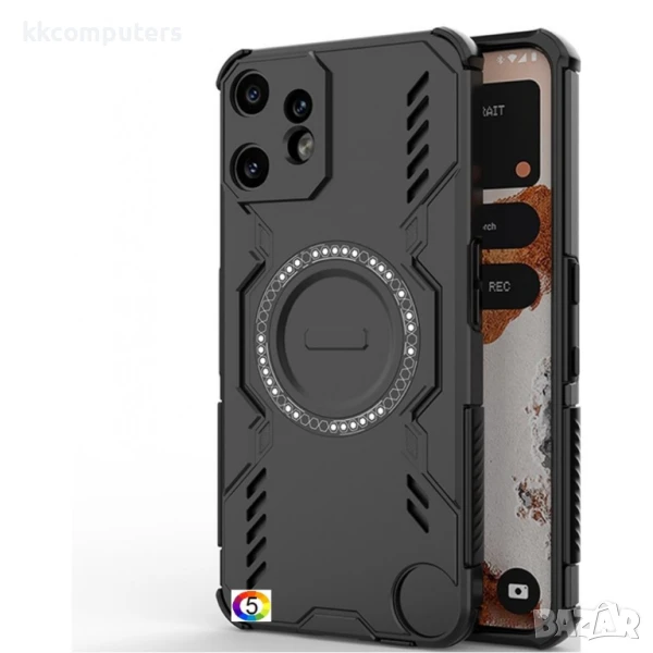 Nothing CMF Phone 2 Pro Удароустойчив Magnetic /Butterfly Armor Hollow Heat Dissipation /PC + TPU Ка, снимка 1