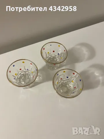 Vintage Glass set 50 s Rockabilly , снимка 3 - Други ценни предмети - 48638815