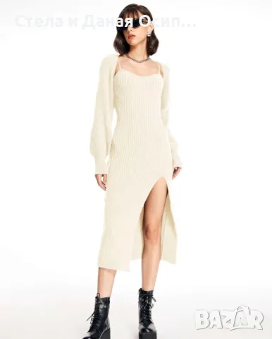 Зимна елегантна рокля , снимка 6 - Рокли - 48841541