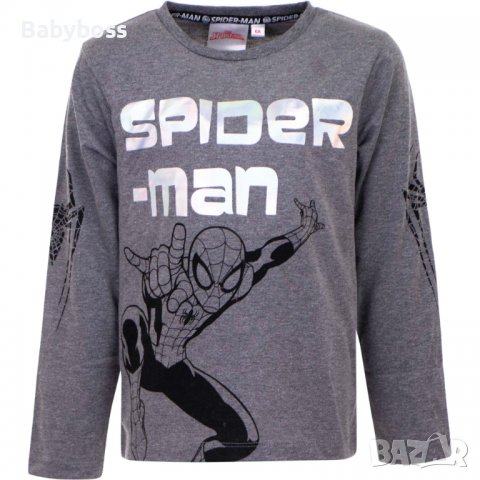 Блуза с дълъг ръкав за момче Спайдърмен