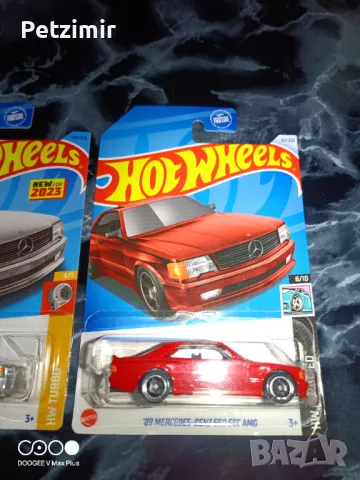 3 броя Hot Wheels Mercedes-Benz 560 SEC AMG 89', снимка 4 - Коли, камиони, мотори, писти - 49362747