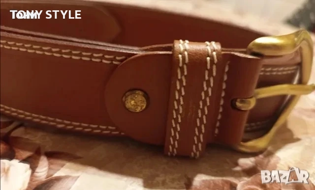 Нов Италиански Дамски Колан Изцяло от Естествена Кожа 125см., снимка 4 - Колани - 51696887