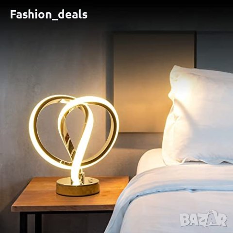 Нова модерна LED нощна светлина 10 режима RGB настолна лампа стая хол, снимка 4 - Настолни лампи - 40753941