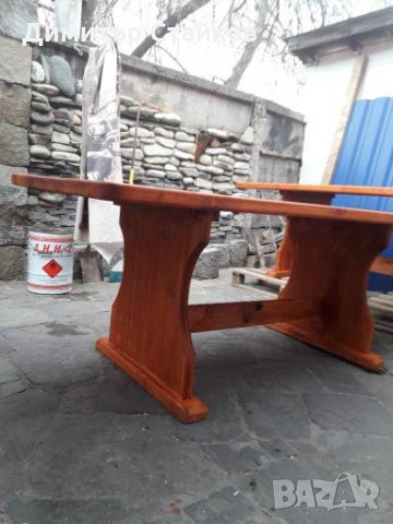 дървена маса и пейка, снимка 9 - Маси - 26071569