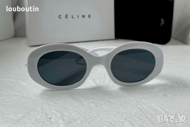 Celine 2023 дамски слънчеви очила елипса овални бели, снимка 4 - Слънчеви и диоптрични очила - 44845482