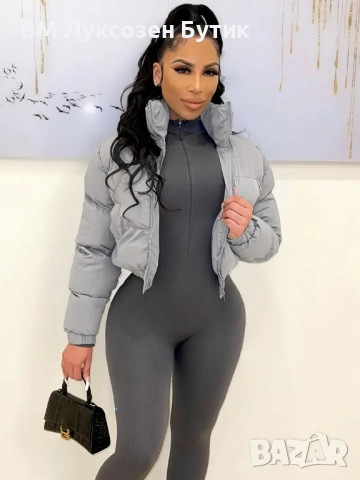 🍂❄️ Късо Дамско Яке за Есен/Зима ❄️🍂, снимка 2 - Якета - 51808998