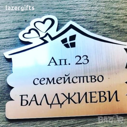 ПЕРСОНАЛИЗИРАНИ ТАБЕЛИ ЗА ВРАТА ЗА ДОМА , снимка 5 - Декорация за дома - 34766266