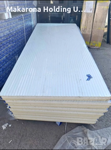 Сандвич панели за стена и покрив 3 ребра и 5 ребра бели и цветни, снимка 3 - Строителни материали - 51997361