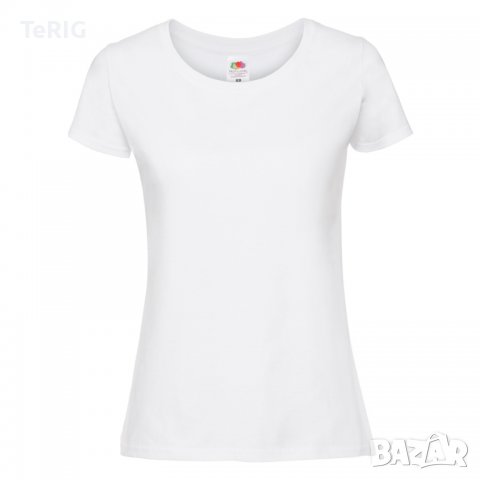 ТЕНИСКА ДАМСКА RINGSPUN PREMIUM Fruit of the Loom, снимка 3 - Тениски - 39212472