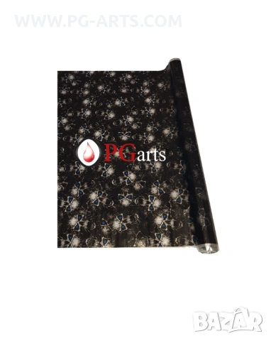 Фолио за хидрографика BLUE EYES SKULL 50