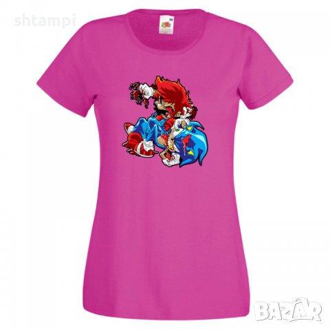 Дамска тениска Mario Zombie VS Sonic Zombie Игра,Изненада,Подарък,Празник,Повод, снимка 10 - Тениски - 37238635