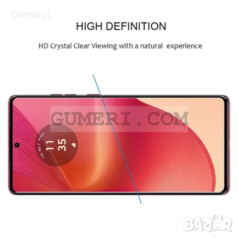 Стъклен Протектор за Целия Екран Side Glue за Motorola Moto G85, снимка 4 - Фолия, протектори - 48433312