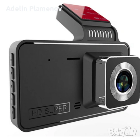 Видеорегистратор DUAL LENS FULL HD1080 с 3 лещи и нощно виждане, снимка 2 - Други - 53484073