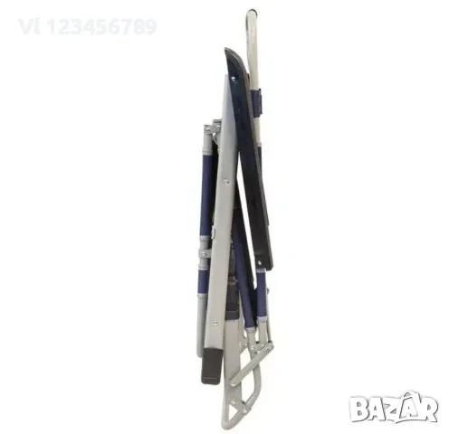 Сгъваем Усилен Шезлонг с подлакътник и възглавница, снимка 5 - Къмпинг мебели - 50553724