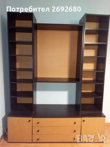 Ретро холна секция със стъклена част/продава се и на части, снимка 6 - Секции и витрини - 44875303