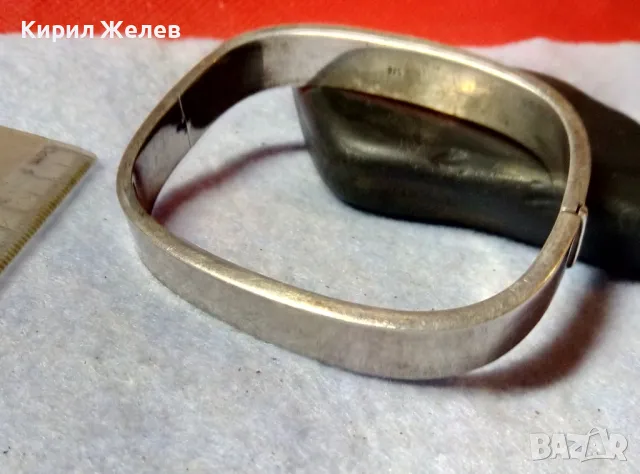 КЛАСИЧЕСКА РЕТРО АРТ СТИЛ СРЕБЪРНА ГРИВНА СРЕБРО 925 СТАРА МАЙСТОРСКА РЪЧНА ИЗРАБОТКА 42361, снимка 3 - Гривни - 48485863