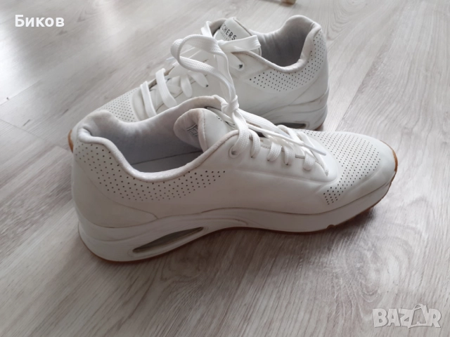 Кецове Skechers Street Los Angeles One White, снимка 3 - Маратонки - 51550179