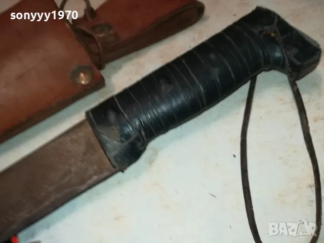 МАЧЕТЕ-СТАРО МАЧЕТЕ С ПЕЧАТ+СТАРА КОЖЕНА КАНИЯ 1205251904LCHERY, снимка 9 - Антикварни и старинни предмети - 50258175