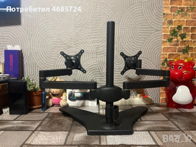 Стойка за два монитора, снимка 5 - Стойки, 3D очила, аксесоари - 53044657