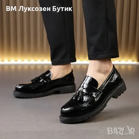 👞✨ МЪЖКИ ЛУКСОЗНИ КОЖЕНИ МОКАСИНИ – СТИЛ И САМОЧУВСТВИЕ В ЕДНА СТЪПКА! ✨👞, снимка 5 - Официални обувки - 50173784