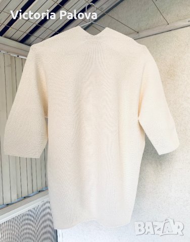UNIQLO красива блуза кокон екрю, снимка 5 - Блузи с дълъг ръкав и пуловери - 44126041