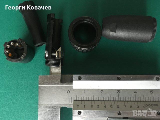 Продавам конектор DNM DIN с байонет с 5 позлатени пина, снимка 3 - Други - 38033007