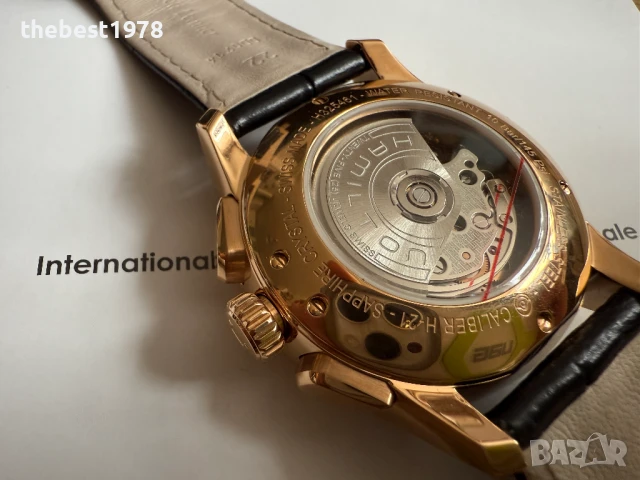 Hamilton JazzMaster Chronograph Automatic H32546781/ETA 7750 Valjoux/Гаранция, снимка 6 - Мъжки - 51420906