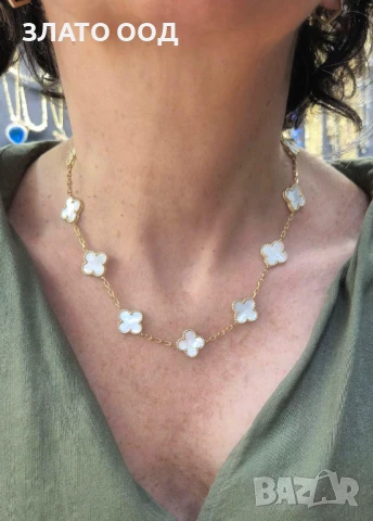 Златни сетове модел ДЕТЕЛИНА - 14К, снимка 10 - Колиета, медальони, синджири - 50461435