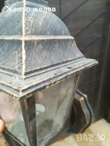 Фенер за стена, имитация на стар метал, , снимка 4 - Лампи за стена - 47980551