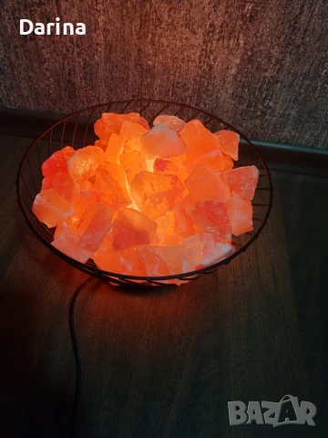 Солна лампа от хималайска сол, снимка 4 - Лампи за стена - 51031969
